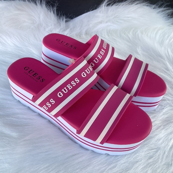 New GUESS Sandal Platform SZ 7 - Picture 1 of 8
